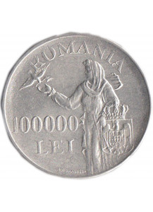 Romania  100.000 Lei 1946 Argento Spl